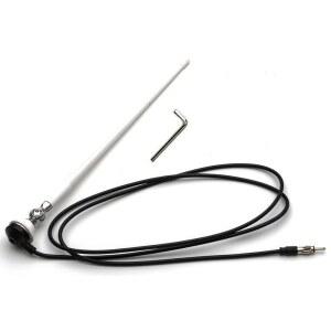 AntennaMastRus - ATV, 보트, 캠핑카, 고 트랙터, 러버 UTV, RV, 화이트 폰툰, 모터홈, 키트, 덕키 카트, 마린 요트 요트용 15인치 AM-FM 안테나 트레일러,