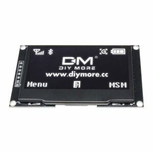 DIYMORE 42인치 OLED DIY 디스플레이 I2C 모듈 SPI 화면 프로젝트용 아두이노 IIC SSD1309 흰색 디지털 전자 128X64 시리얼 아두이노 픽셀
