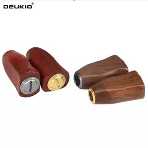1pc 낚시 릴 핸들 손잡이 S/D 스피닝 및 베이트 캐스팅 액세서리 DIY 용 나무 소재