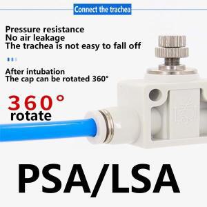 2pcs 스로틀 밸브 LSA 4-16mm 공기  속도 제어 호스 공압 푸시 인 피팅
