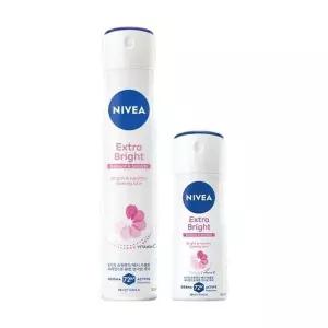 [셀러허브]니베아 데오드란트 스프레이 엑스트라 브라이트 200ml+60ml (S49445387)
