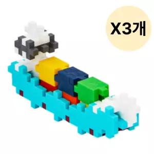 맥포머스 컨테이너 배 십자 블럭 완구 100pcs X3개