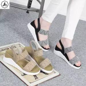 [애슬릿] 키높이 샌들 발편한 밴딩 스트랩 스포티 여름 키높이 5.5cm