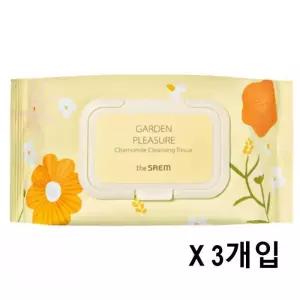 더샘 가든 플레져 캐모마일 클렌징 티슈 100매 3개입