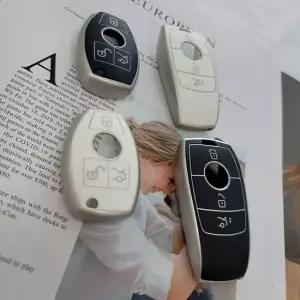 식스미 벤츠 스마트 키커버 케이스 TPU 블랙 화이트