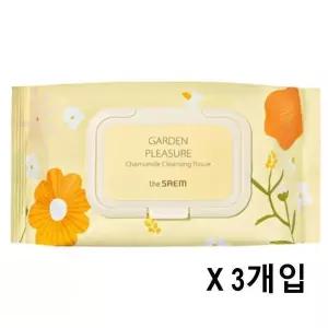 [셀러허브]더샘 가든 플레져 캐모마일 클렌징 티슈 100매 3개입 (S49446485)