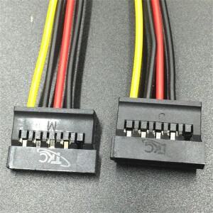 직렬 ATA 전원 어댑터 케이블 IDE Molex 15핀 HDD 4핀 2/3 분의 1