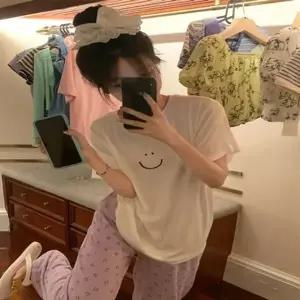 스마일 반팔 티셔츠 파자마 세트 DS-1007762