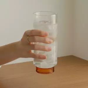 디자인 하이볼잔 일자 맥주잔 홈카페 유리컵 세트 4p
