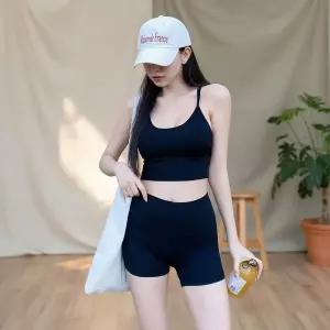 [옷자락]여성 일상용 심플 3부 레깅스 무지 타이즈 미니멀