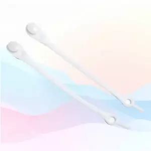 WL 노매듭 실리콘 신발끈 12p 무지개 끈없는 매듭없는
