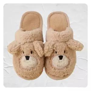 WL 룸슈즈 방한 조리원 곰 쿠션 방한실내화 실내화 털