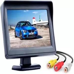 B-Qtech 4.3인치 컬러 TFT LCD 디스플레이 화면 후방 카메라 모니터 자동차/SUV/밴/트럭용 보기 반전 전용