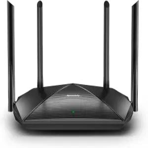 Speedefy WiFi 6 라우터 AX1800 스마트 가정용 인터넷 및 게임용 4스트림 듀얼 밴드 무선 1.5GHz 쿼드코어