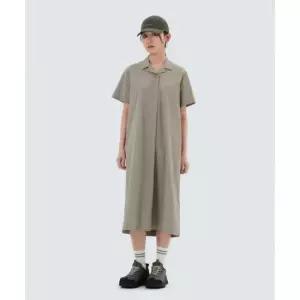스노우피크 snowpeak APPAREL 냉감 루트 카라 원피스 S25MWROP61 Beige Gray 218497