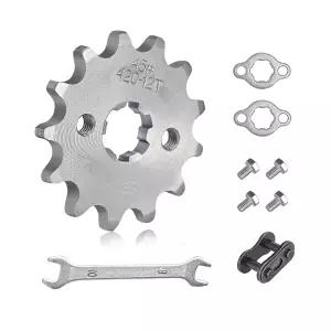 Moroxi 420 12T 모터사이클 프론트 엔진 스프로킷 17mm 125cc 타오 론신 로케타 더트 바이크 미니 ATV 고