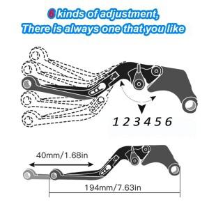 스즈키 GSXR750 2006-2010 2009 오토바이 조절 가능 CNC 알루미늄 합금 접이식 확장형 브레이크 클러치 레