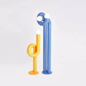 곡선 파이프 키즈룸 인테리어 플로어램프 거실 플로어