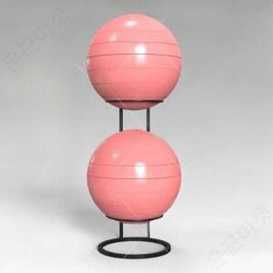 짐볼 거치대 테스 선반 150cm 블랙 공간절약 보수 70x70x150cm
