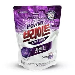 무궁화 SQH587V8 브라이트 초고농축 캡슐 세제 라벤더향 30개입