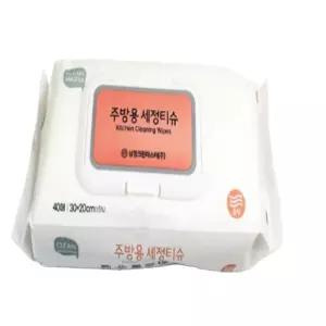 지니걸즈 주방용 청소티슈 40매 기름제거티슈 일회용청소포