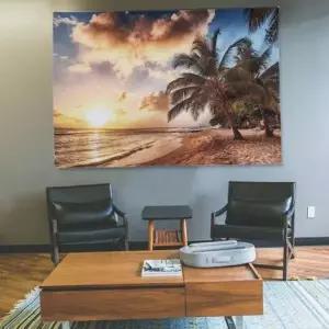 인테리어 넛 대형 거실 집들이선물 벽걸이 비치 포스터 거실벽장식