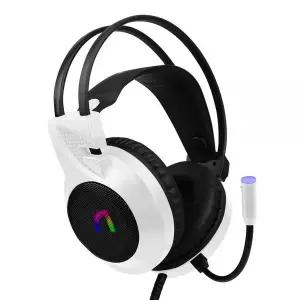 앱코 PC 헤드셋 초경량 게이밍 헤드폰 압도적 사운드 화이트 MNS