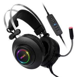 앱코 초경량 헤드셋 PC 게임 노이즈 캔슬링 마이크 블랙 MNS