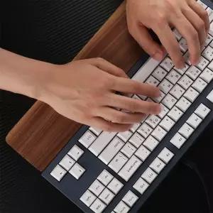 앱코 키보드 손목받침대 어고노믹 월넛 팜레스트 손목보호 1P MNS