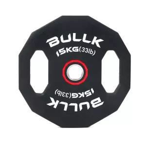 불크 원판 바벨 역기 헬스 웨이트 근력 12각 TPU 우레탄 중량 15kg 1개 MNS