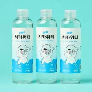 3651 고양이 구강청결제 치약 덴탈워터 마시는 가글 치카워터 250ml X 3개 MNA