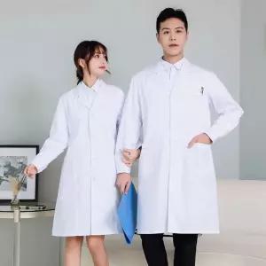 빅사이즈 남성 반팔 백의 사 가운 실험가운 실험복 화학실험복 초대형 의사