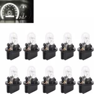 YYTQP 10 PCS 자동차 T10 계기등 웨지 12V 5W 단일 필라멘트 에어컨 표시등 브레이크 전구 돔 번호판