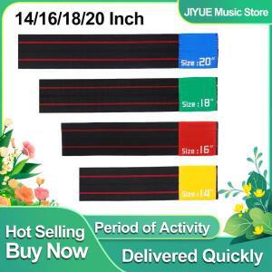 4pcs 탄성 링 원형세트 무음 밴드 14/16/18/20인치 심벌즈 벨트 소음기 타악기