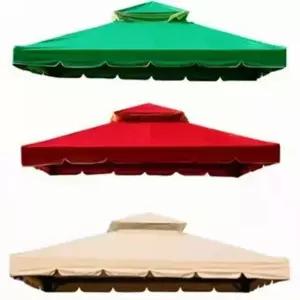 천막 지붕천 교체 가제보 파고라 천갈이 정자 3.5x3.5m 2겹 야외 카키