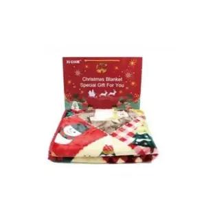 성탄 단체선물 X-mas 보온담요(M)(20개) 무릎담요 항공담요