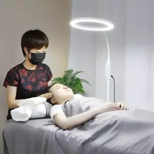 미용 조명 뷰티샵 네일샵 램프 연성 백색광 속눈썹 스탠드 화이트+18와트 LED