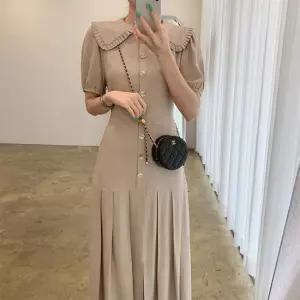 [아리엘스타일]프릴카라 단정무드 플리츠롱원피스 카롤리롱원피스