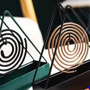 야외 모기 차단 모기향 걸이 10개 코일형 캠핑 휴대용 모기향 거치대 세트
