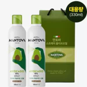 만토바 아보카도오일 스프레이 선물세트 330ml X2개입