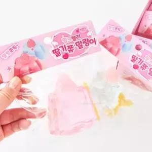 DUGNMARKT  핑크 젤리 초등학생 어린이 딸기 푸딩 말랑이 16EA