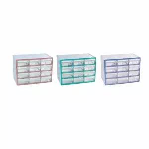 책상위서랍 KQB870Q2 미니수납장 수납 정리함 주황 12단