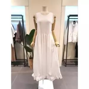 [미스칸트]미스칸트 KKOPQ501IV 프릴민소매롱원피스 아이보리