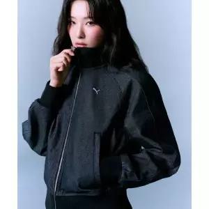 매장정품 푸마 PUMA [슬기 ]푸마 X 무신사 T7 우븐 트랙 자켓 - 블랙 638017-01 695001