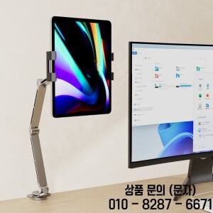 360도 회전 및 각도 조절이 가능한 3개의 막대 태블릿 스탠드 휴대폰 노트북과 호환 접이식