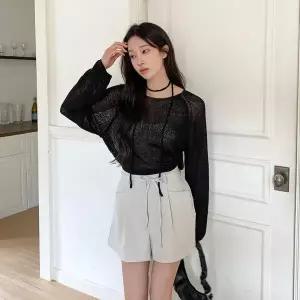 [신세계라이브쇼핑][옷자락] 여성 일상용 스트링 디자인 반바지 반지