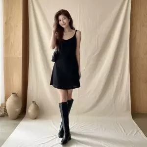 [신세계라이브쇼핑][옷자락] 여성 레이온 스판 셔링 슬림 미니 원피스