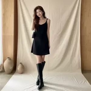 [다잇템]여성 레이온 스판 셔링 슬림 미니 원피스 반지