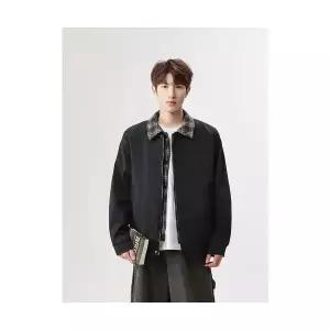 남성 하프 코트 심플한 더블 체크 재킷 빈티지 디트로이트 DUCHI1