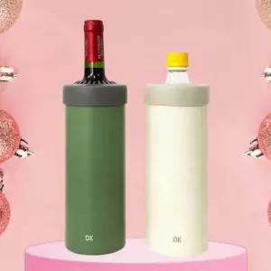 와인병 보냉 쿨러 휴대용 진공 케이스 막걸리 캠핑 주류 얼음 홀더 칠러